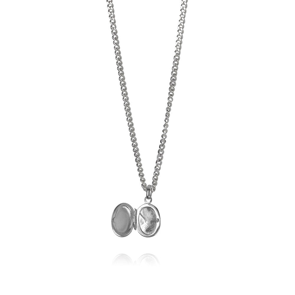 Fingerprints Locket Silver Pendant