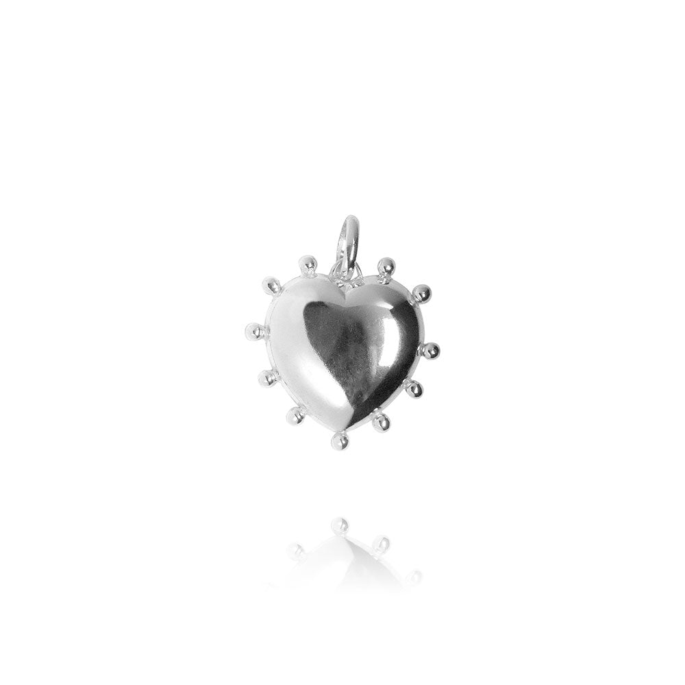 Harper Silver Pendant - Big Heart