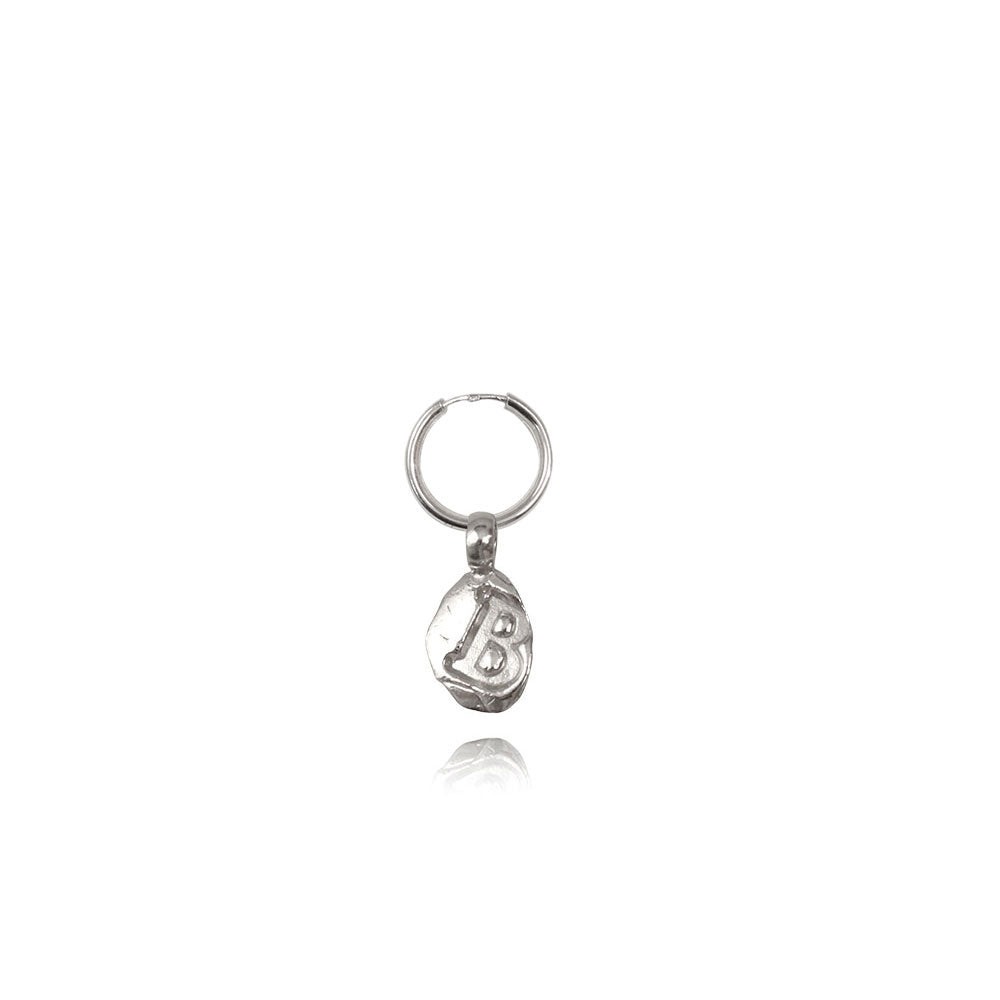 Zoe B Silver Hoop