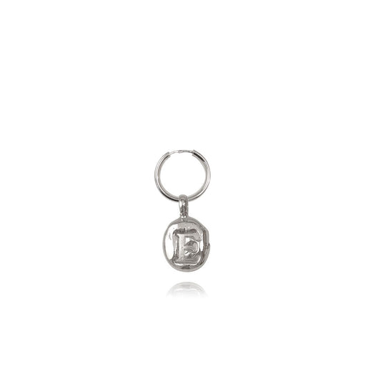 Zoe E Silver Hoop