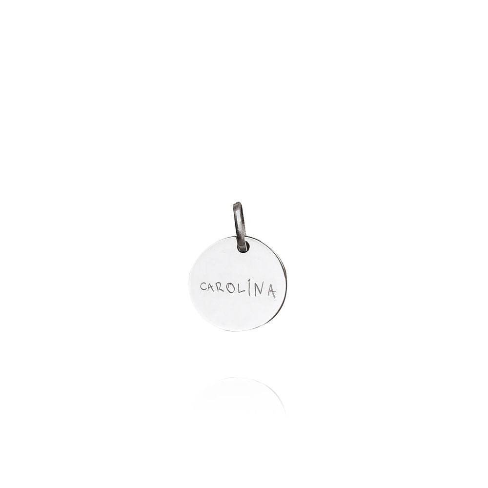 Memorable Print Bespoke Silver Necklace