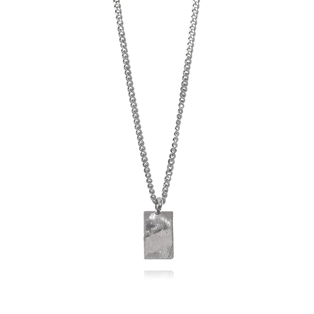 mel jewel bespoke silver necklace fingerprint pendant medalha impressão digital em prata marca portuguesa