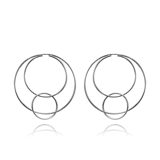 Bárbara Silver Hoops