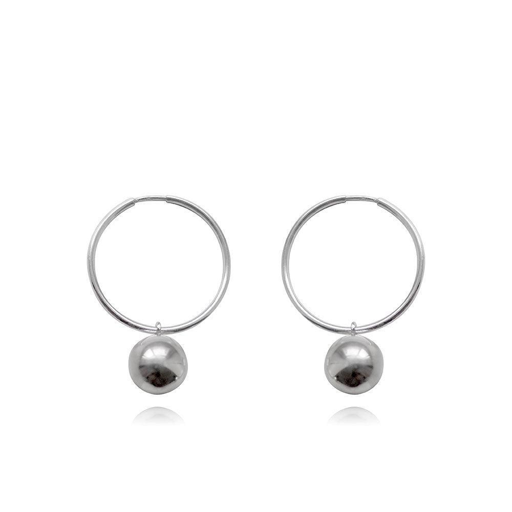 Bárbara Silver Hoops