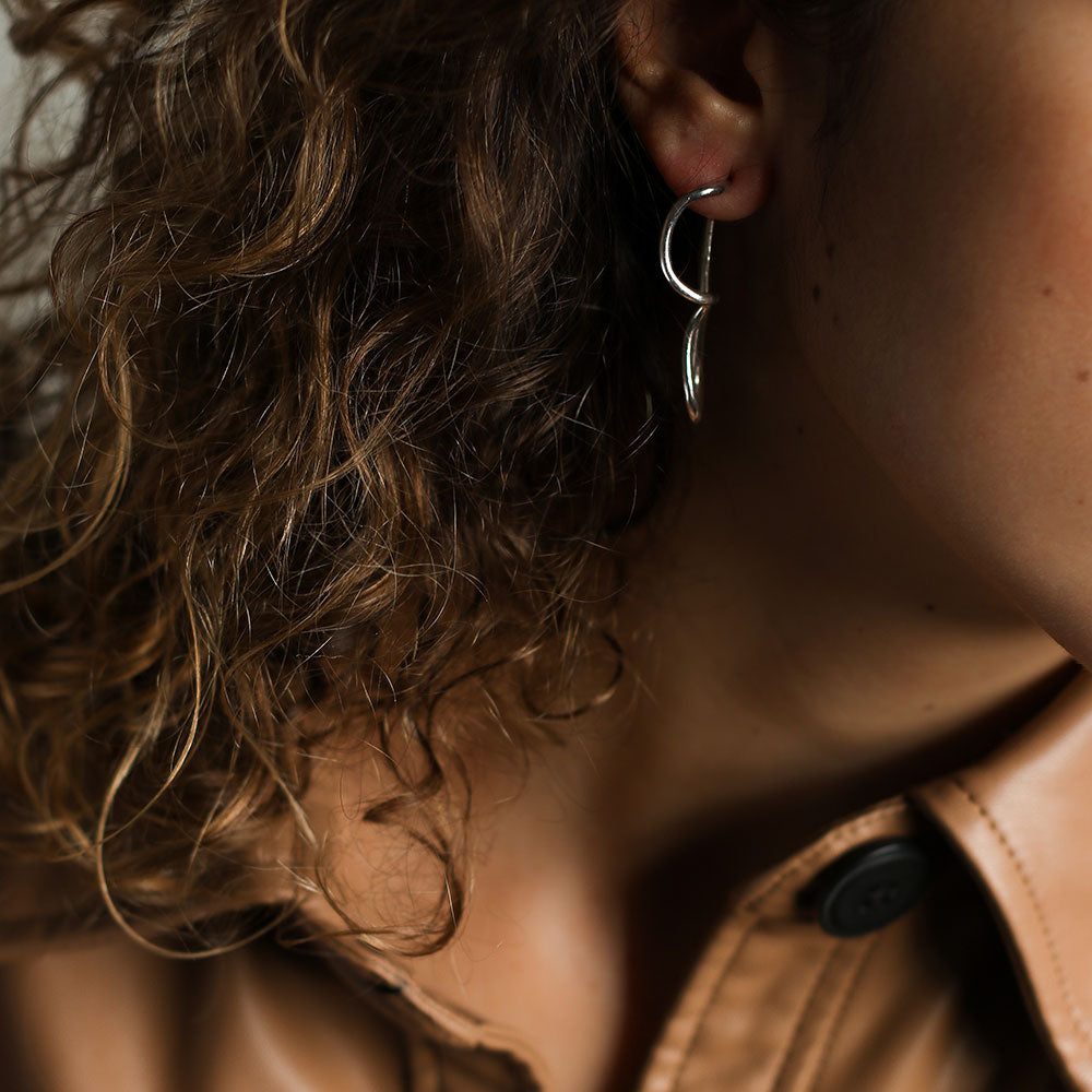 Ella Silver Earrings