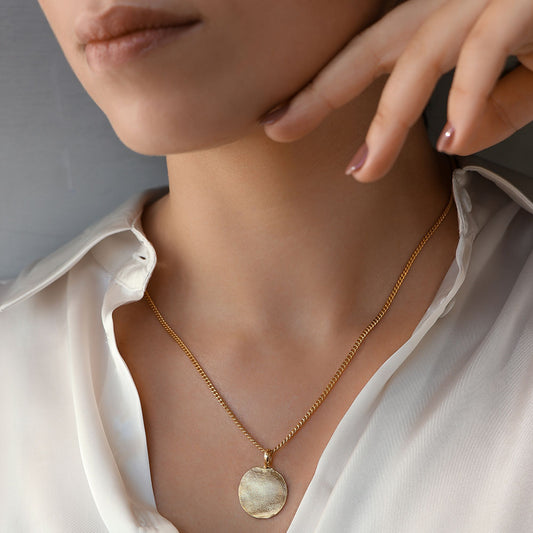 mel jewel bespoke gold necklace fingerprint pendant medalha impressão digital marca portuguesa