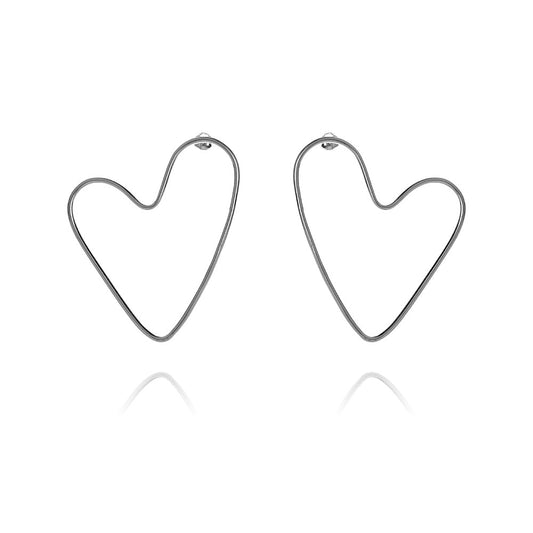Harper Silver Big Earrings
