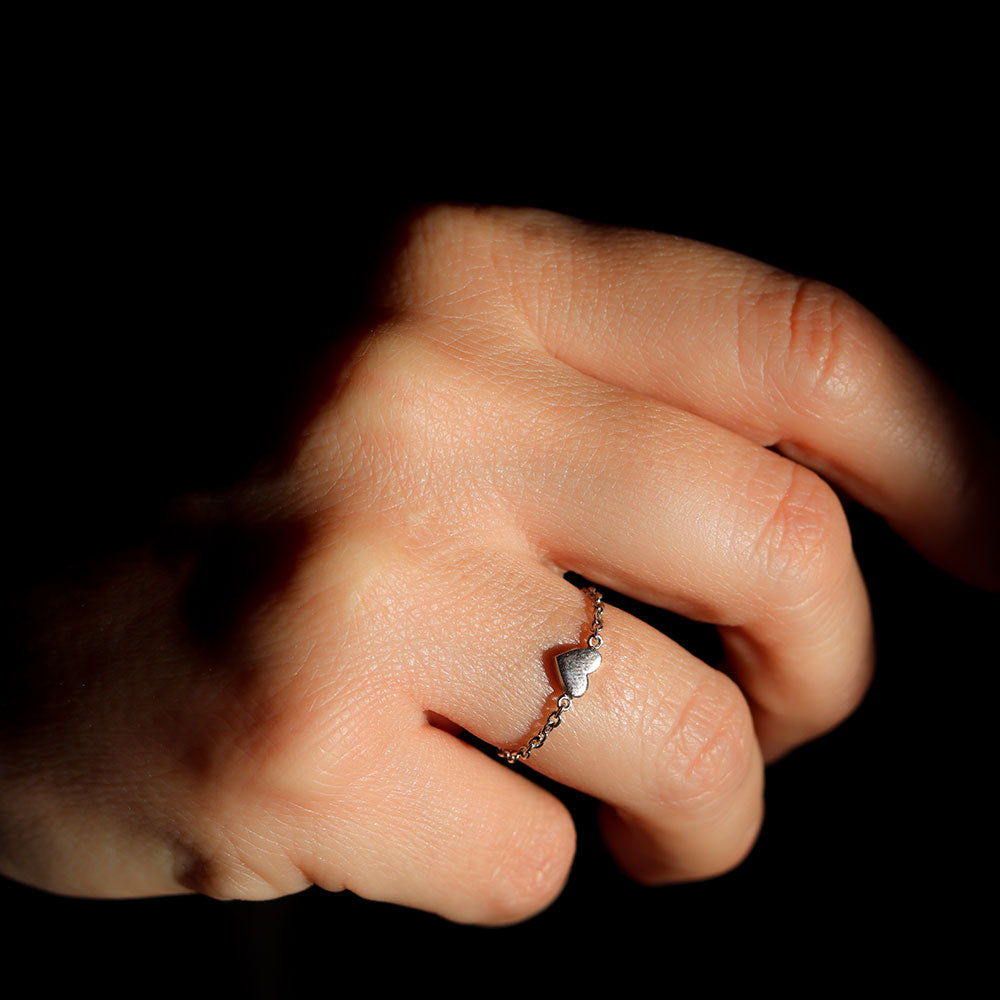 Harper Silver Chain Ring