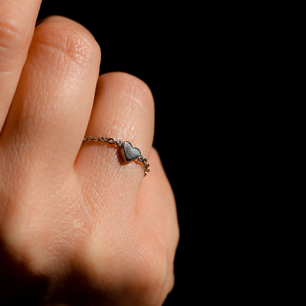Harper Silver Chain Ring