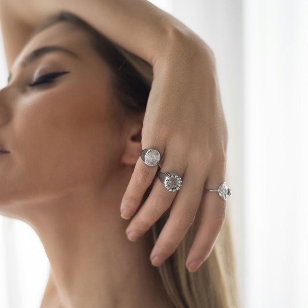 mel jewel bespoke silver ring fingerprint anel impressão digital em prata marca portuguesa mariana machado