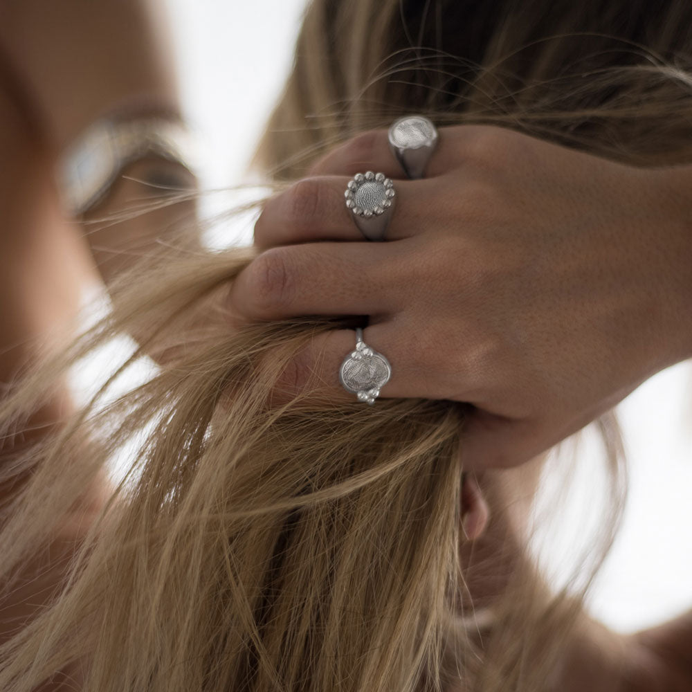 mel jewel bespoke silver ring fingerprint anel impressão digital em prata marca portuguesa mariana machado