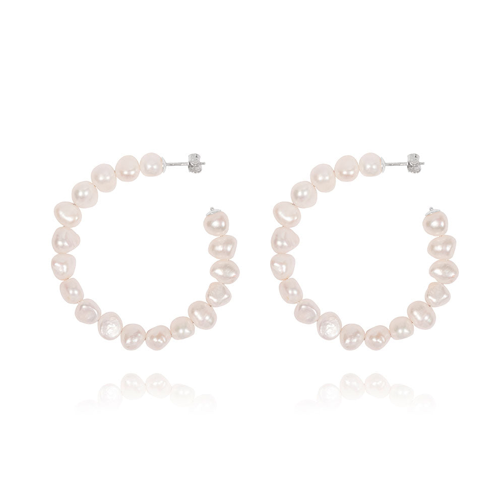 Olivia Silver Hoops