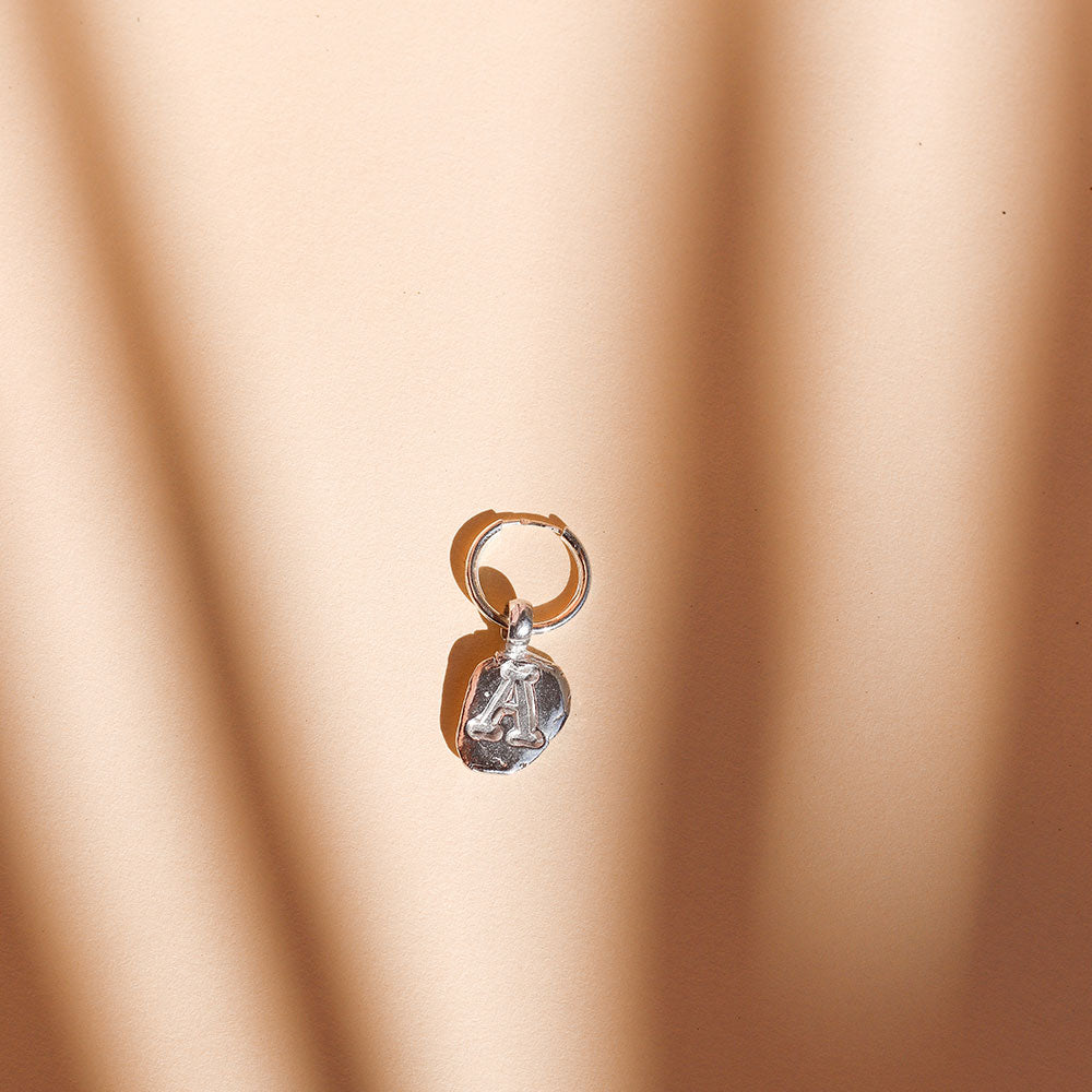 Zoe A Silver Hoop