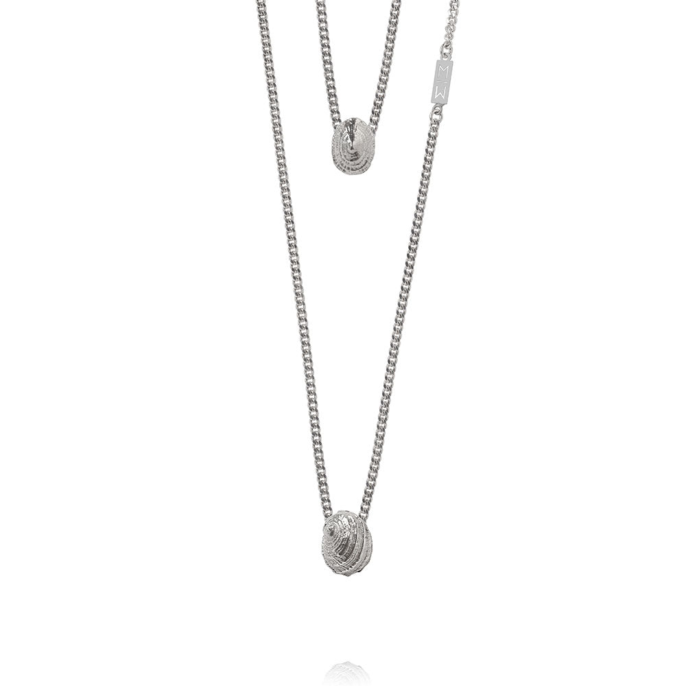 Olivia Silver Scapular Necklace