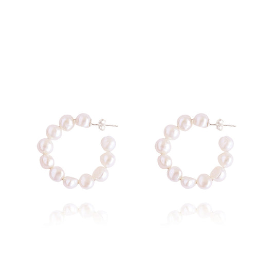 Olivia Silver Hoops
