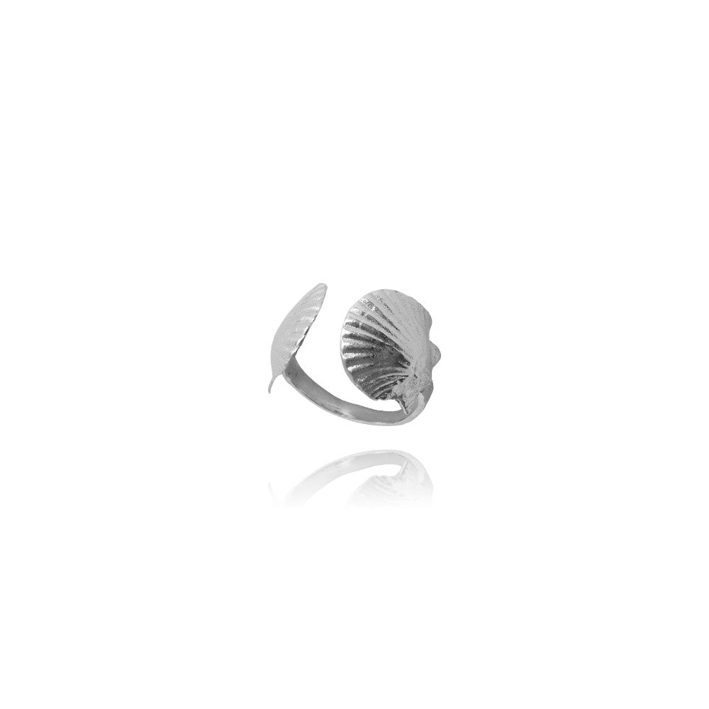 Olivia Silver Ring Scallop