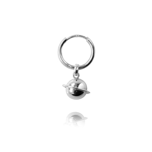 Stella Silver Hoop - Saturn