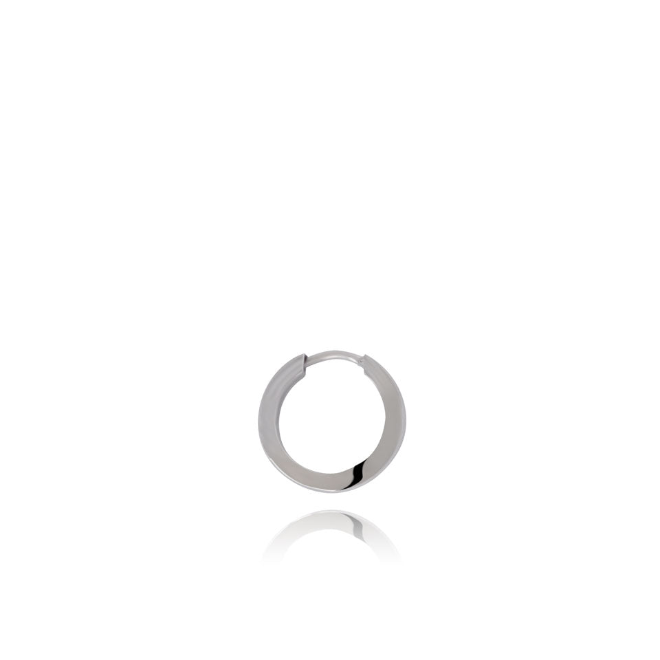 Raquel Silver Hoop 8mm
