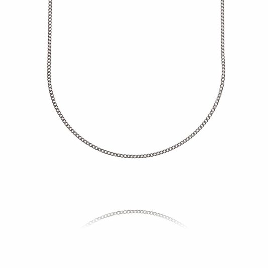 Jane Silver Necklace - Thin