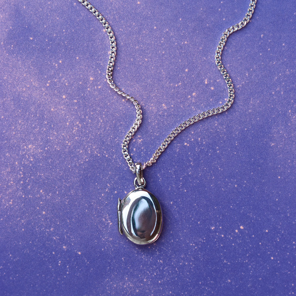 Fingerprints Locket Silver Pendant