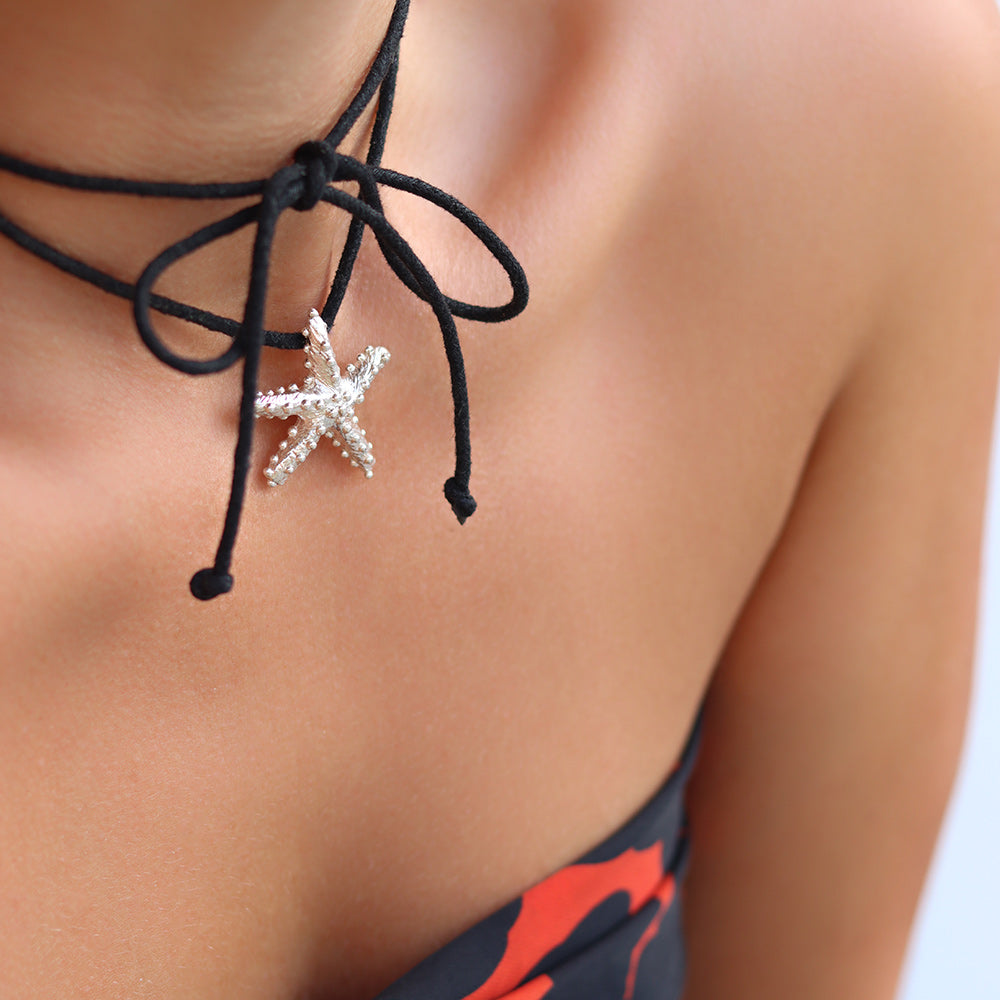 Ariel Silver Pendant - Big Star