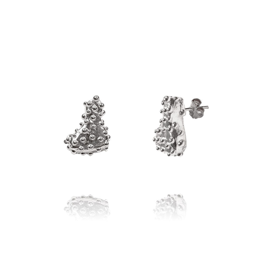 Ariel Silver Earrings - Stone