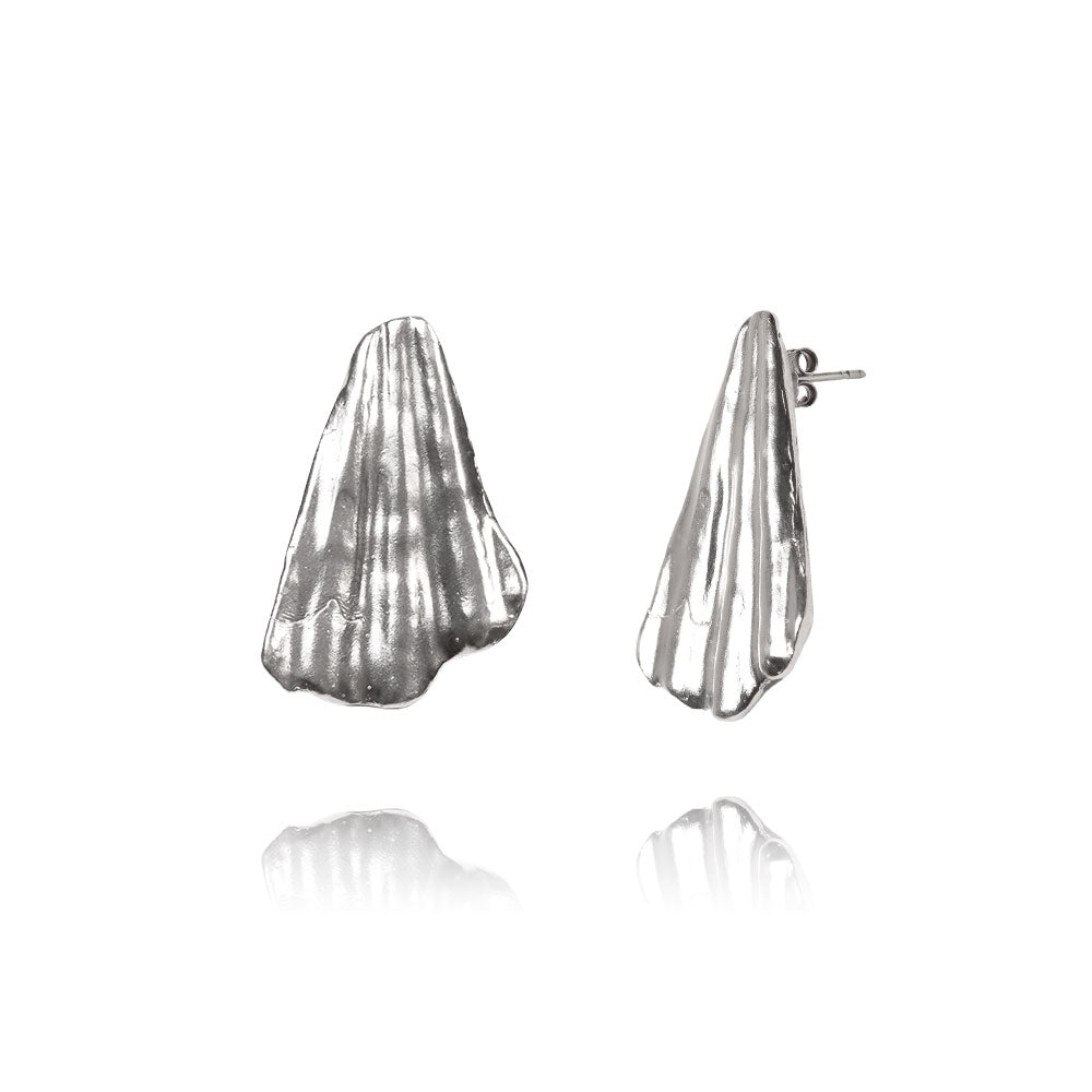 Ariel Silver Earring - Big Shell