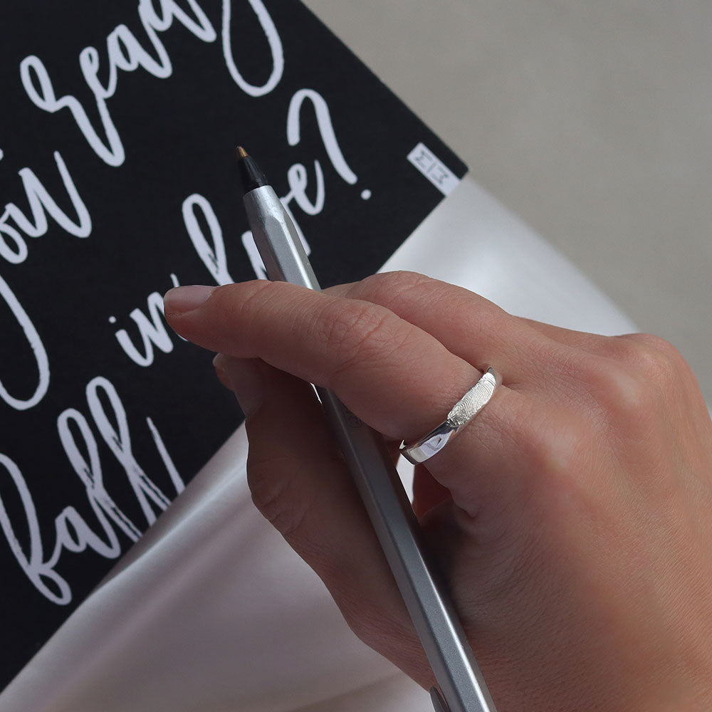 Fingerprints Silver Band