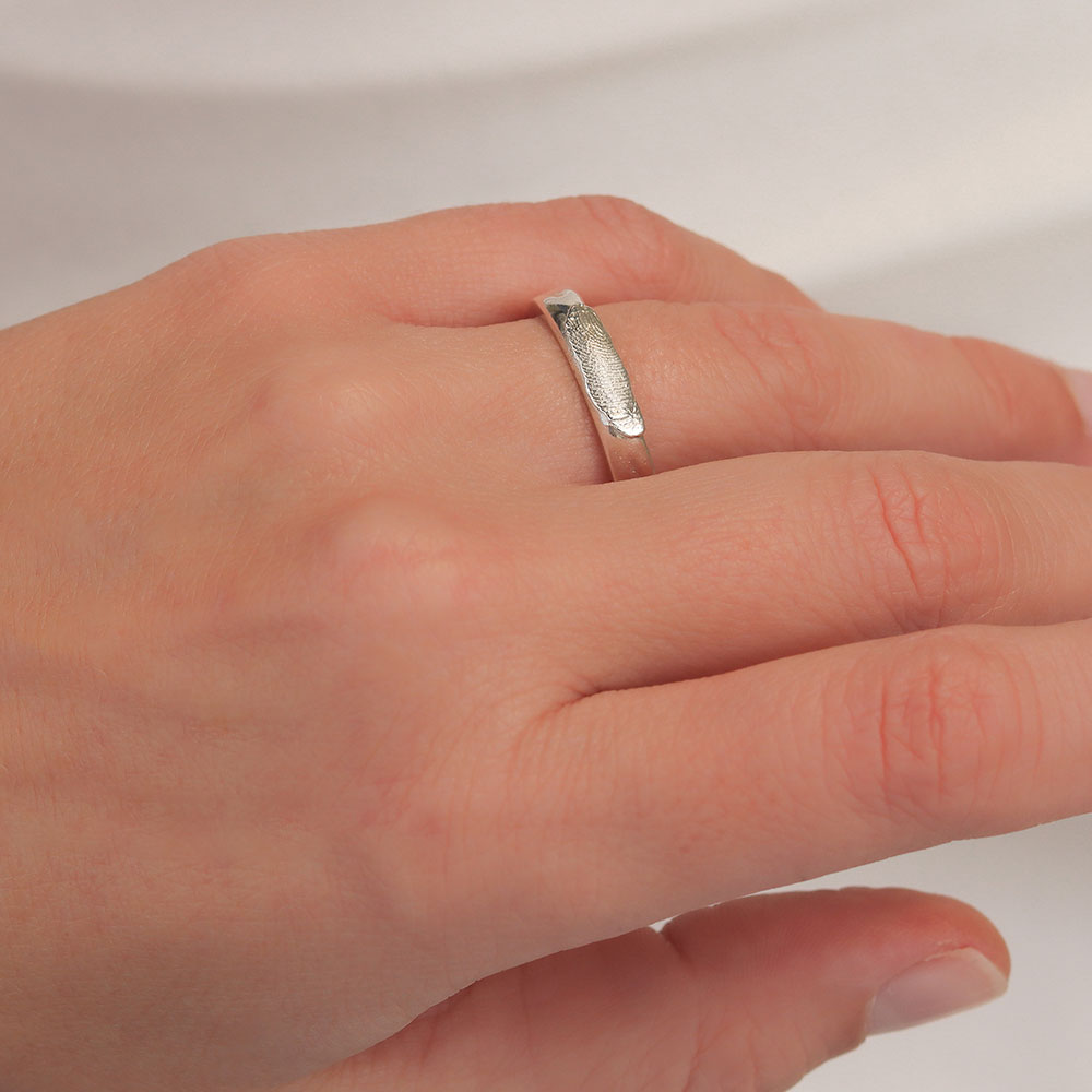 Fingerprints Silver Band