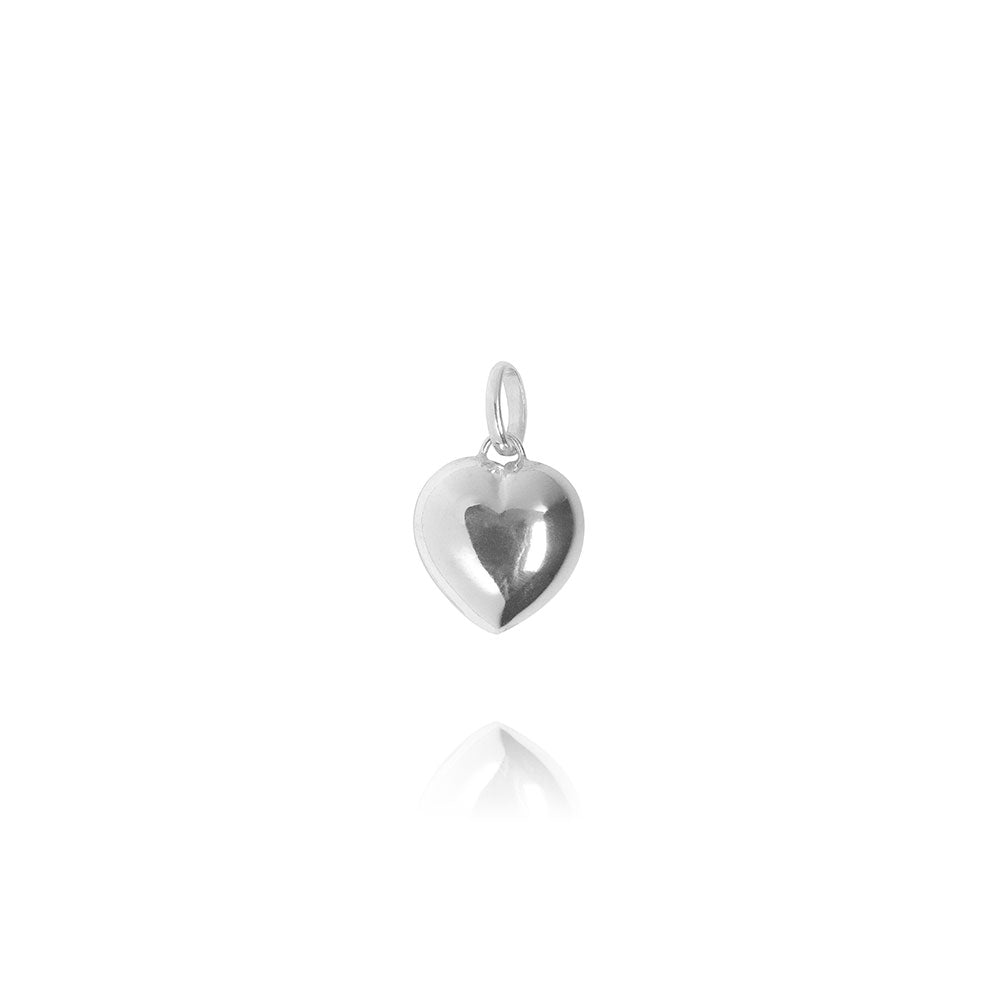 Harper Silver Pendant - Medium Heart