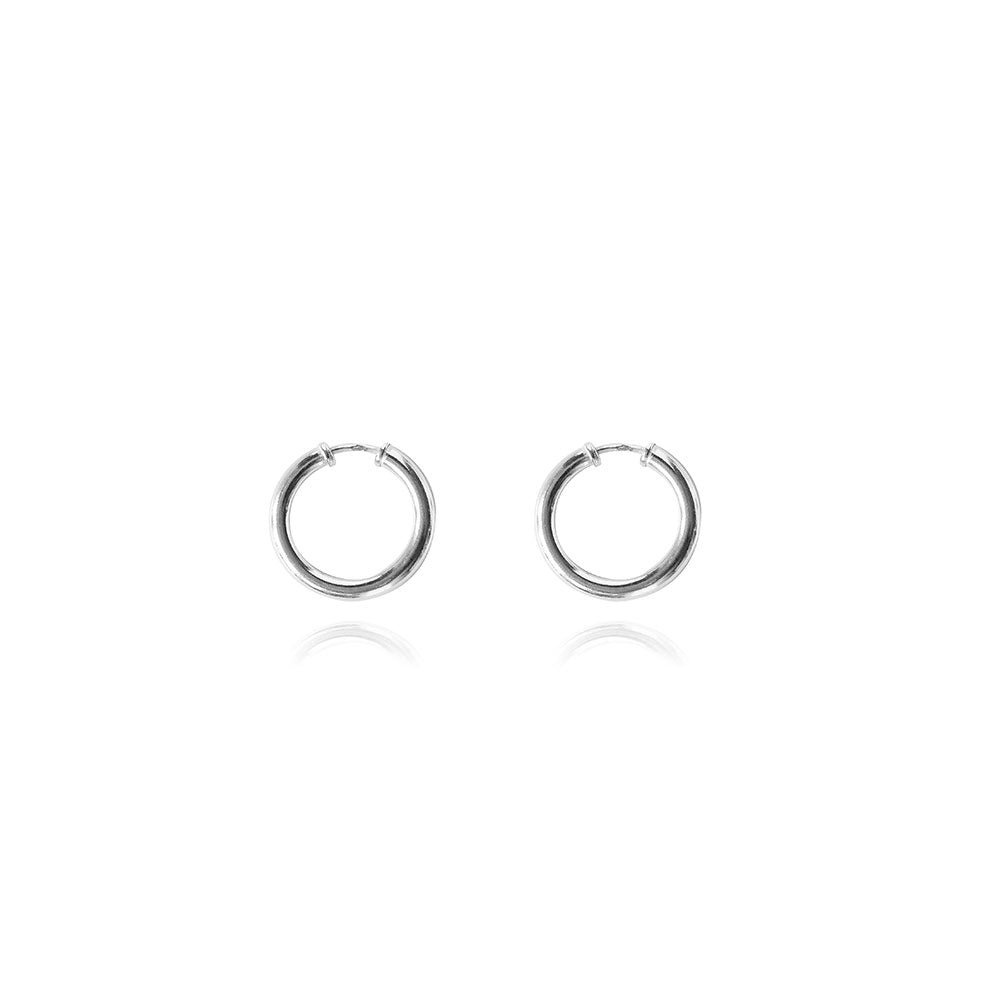 Cleo Silver Hoops - small