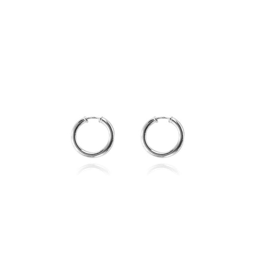 Cleo Silver Hoops - small