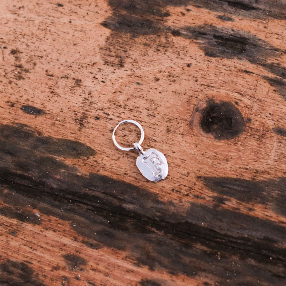Zoe F Silver Hoop