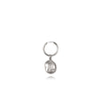 Zoe L Silver Hoop