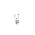Zoe Q Silver Hoop