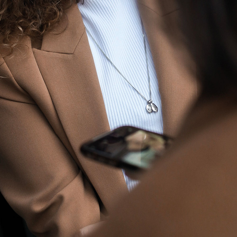 Zoe I Silver Necklace