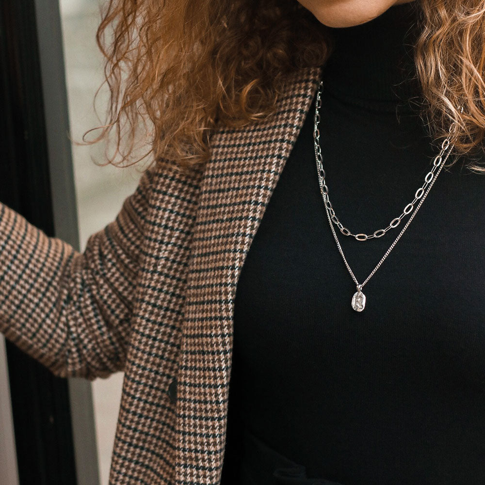 Zoe R Silver Necklace