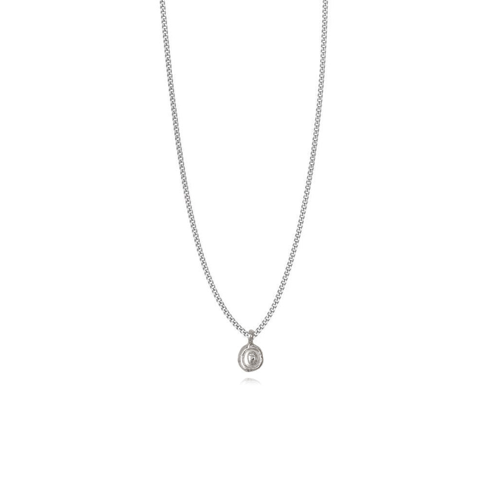 Zoe O Silver Necklace