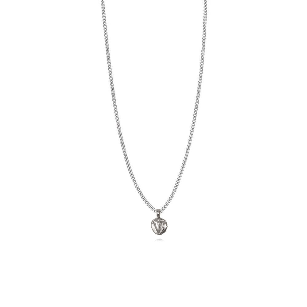 Zoe V Silver Necklace
