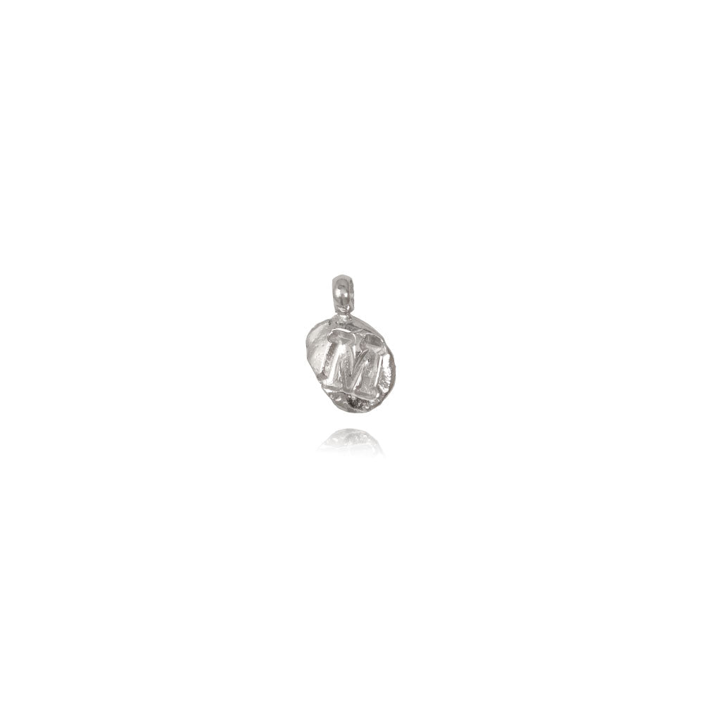 Zoe M Silver Pendant