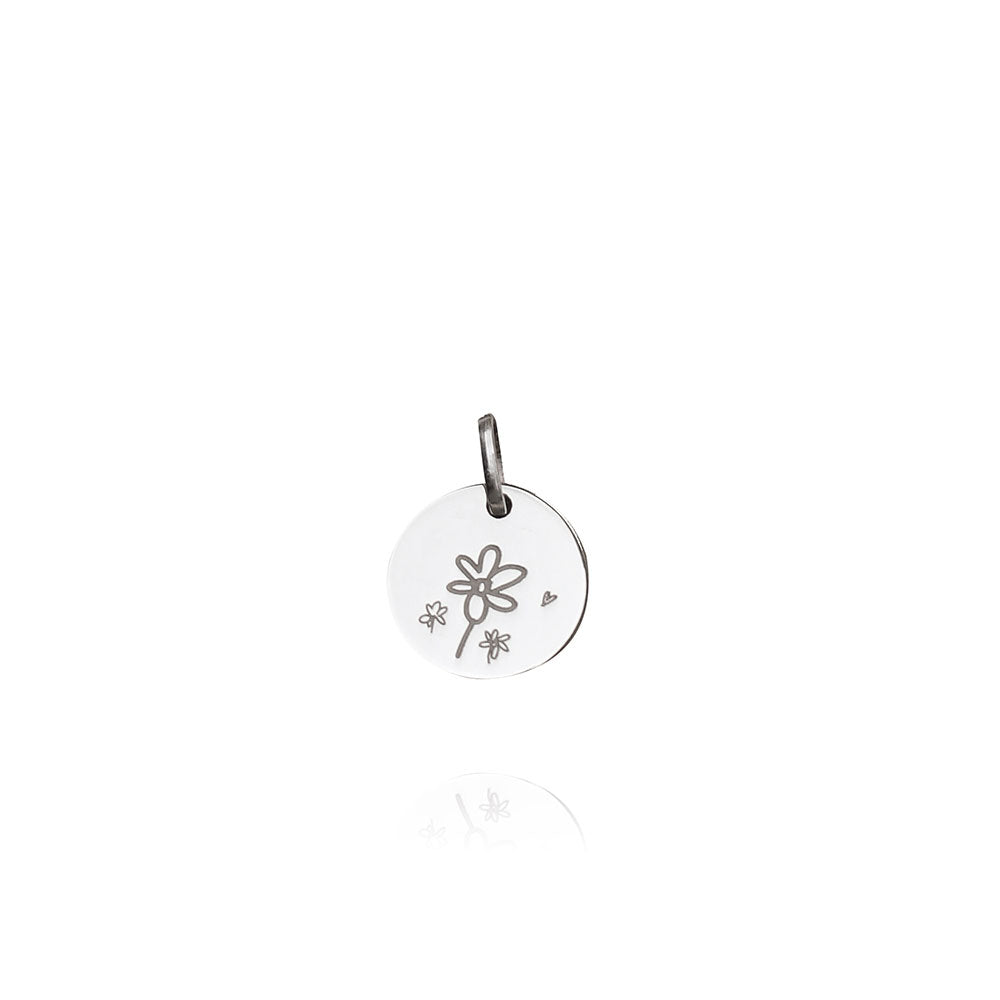 Memorable Print Bespoke Silver Necklace