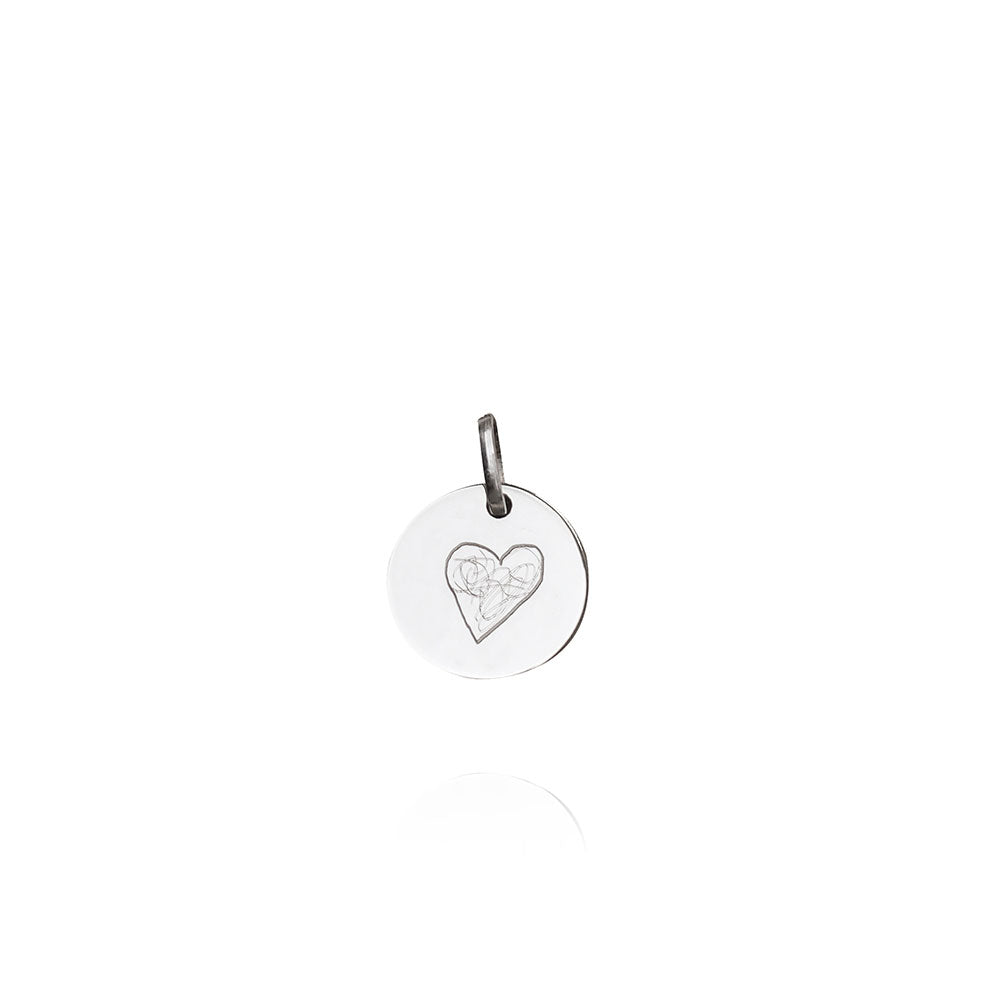 Memorable Print Bespoke Silver Necklace
