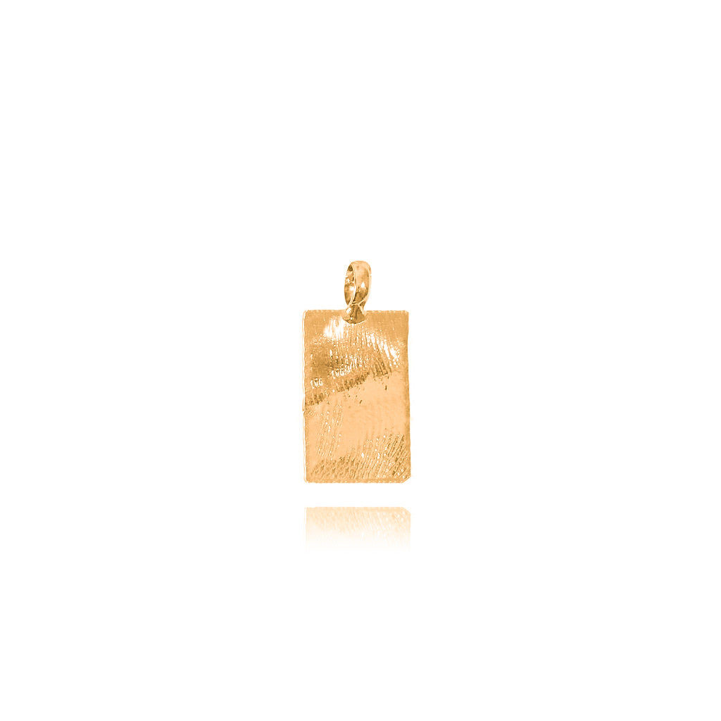 mel jewel bespoke gold necklace fingerprint pendant medalha impressão digital marca portuguesa