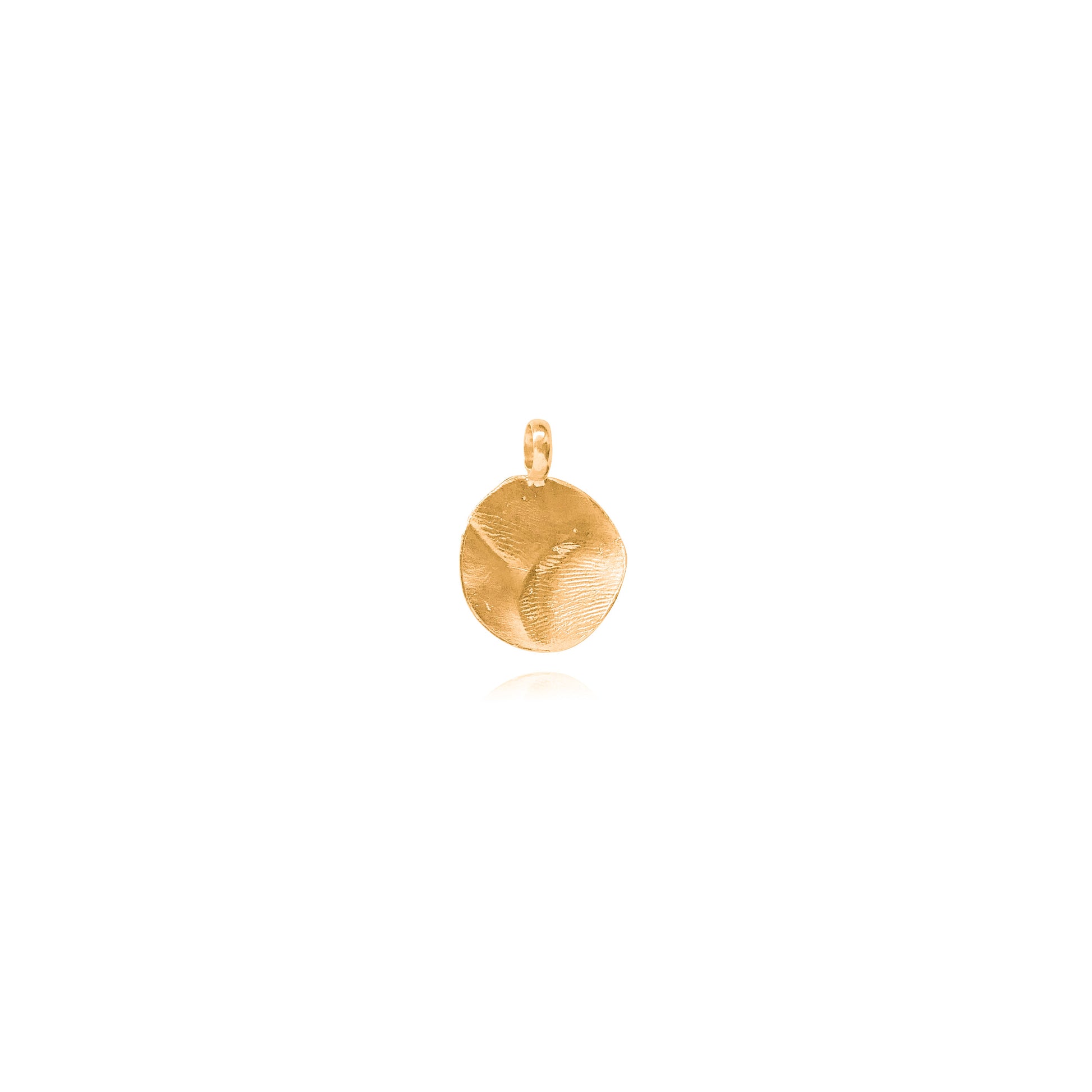 mel jewel bespoke gold necklace fingerprint pendant