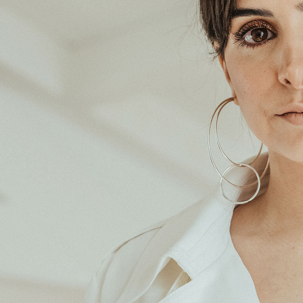 Bárbara Silver Hoops