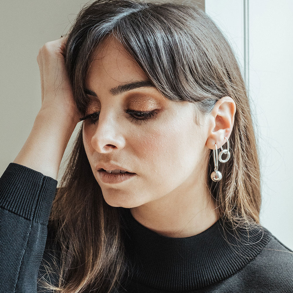 Bárbara Silver Hoops