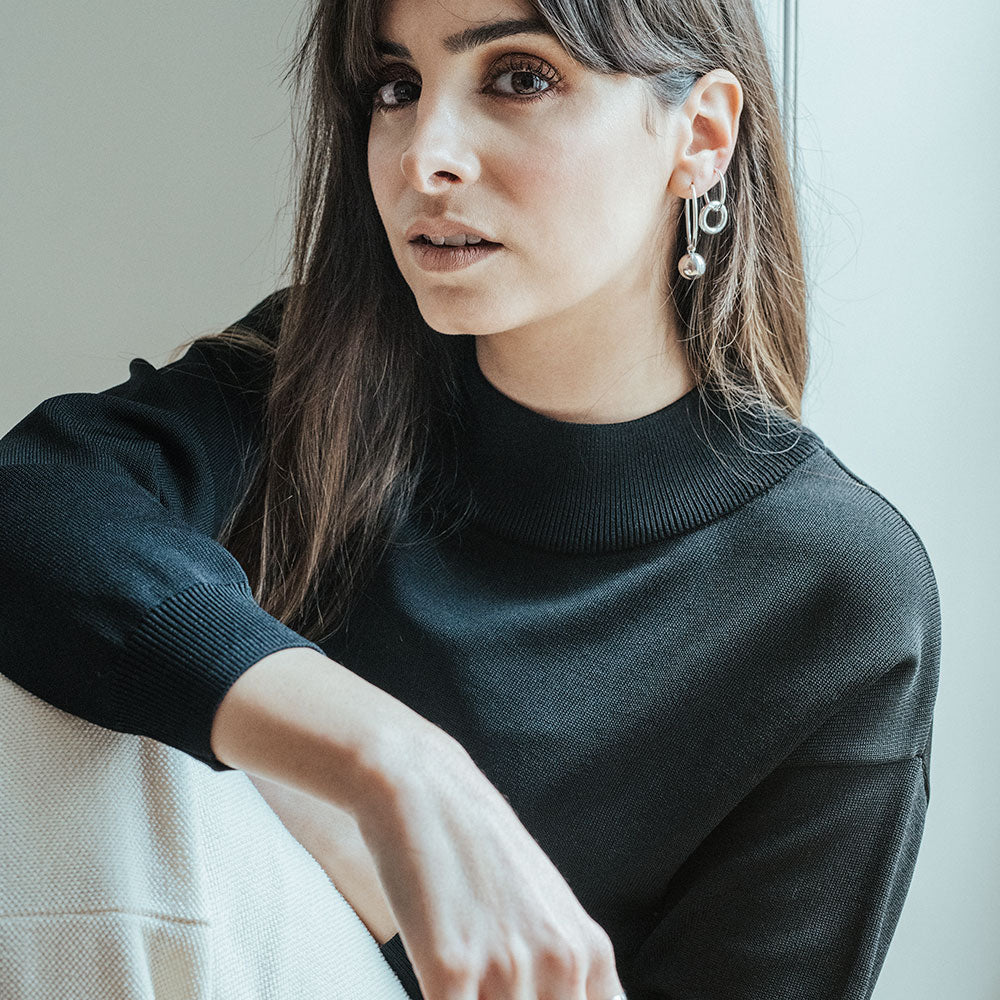 Bárbara Silver Hoops