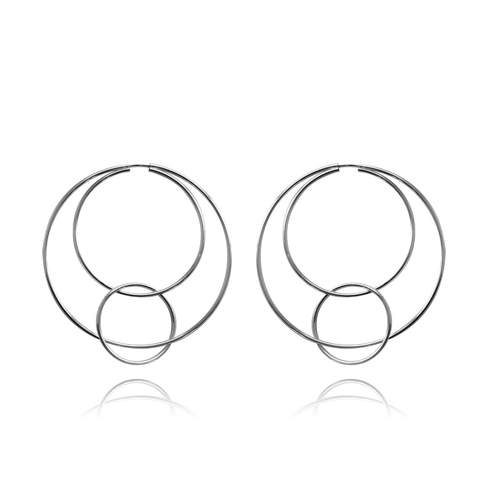 Bárbara Silver Hoops