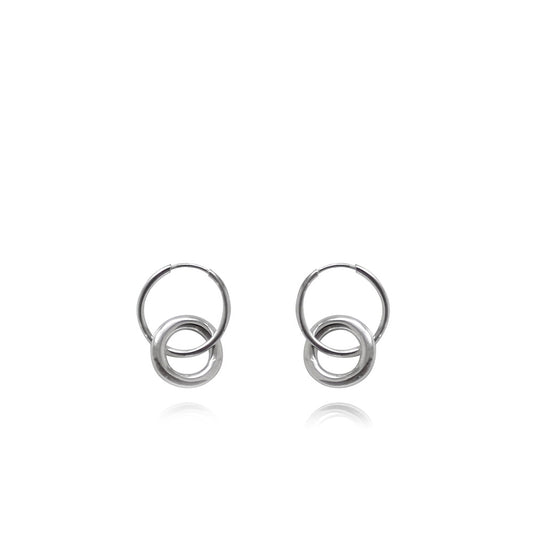 Bárbara Silver Hoops