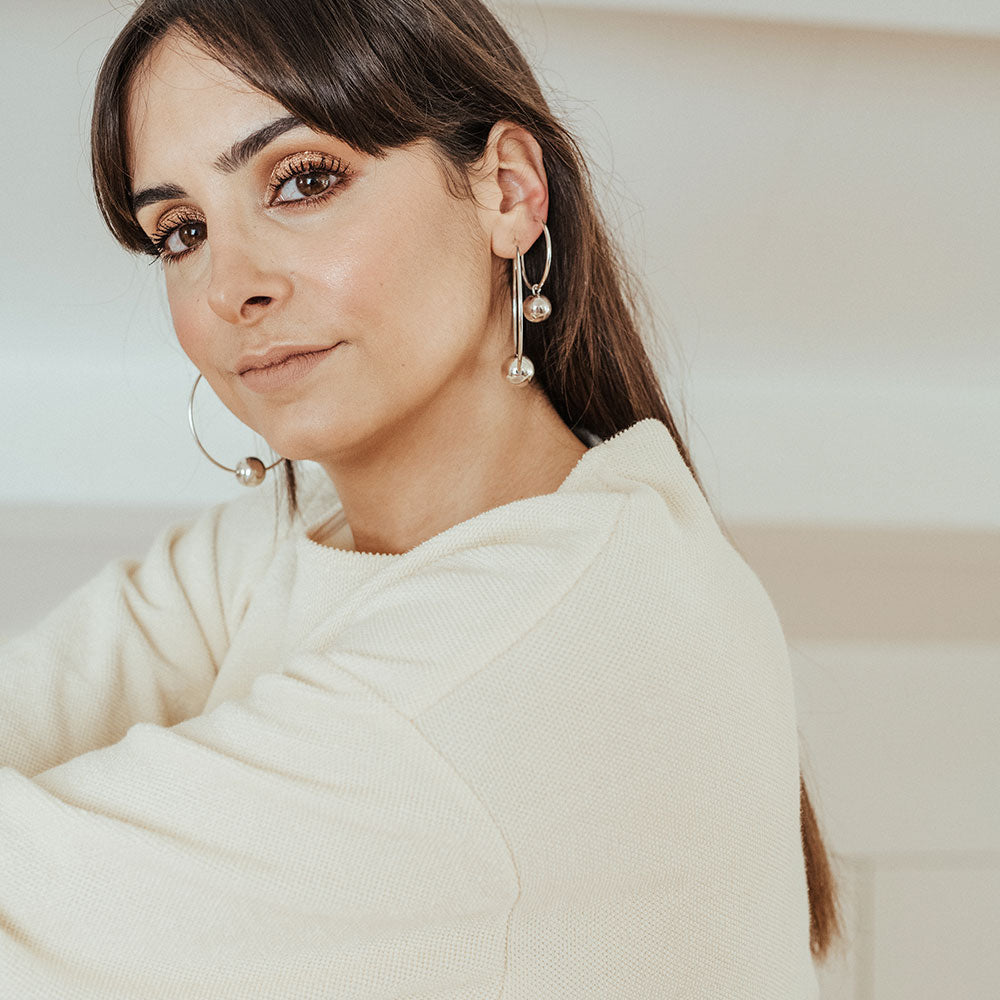 Bárbara Silver Hoops